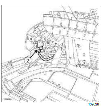 Renault Clio. Front fog light bulb: Removal - Refitting