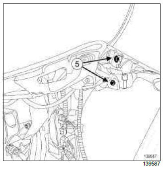 Renault Clio. Headlight: Removal - Refitting