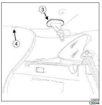 Renault Clio. Headlining: Removal - Refitting