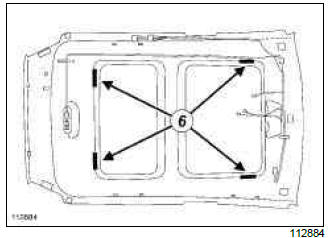 Renault Clio. Headlining: Removal - Refitting