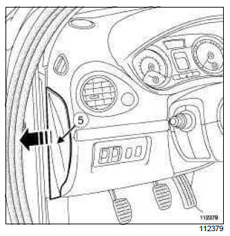 Renault Clio. Heater matrix: Removal - Refitting