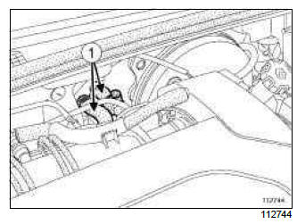 Renault Clio. Heater matrix: Removal - Refitting