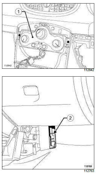 Renault Clio. Heating: List and location of components