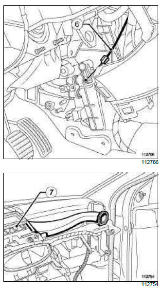 Renault Clio. Heating: List and location of components