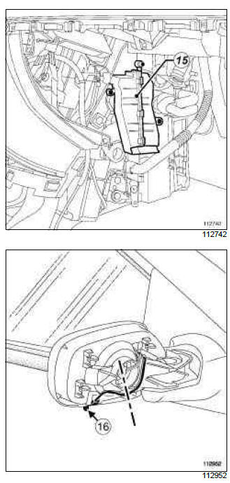 Renault Clio. Heating: List and location of components