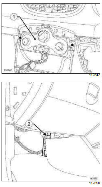 Renault Clio. Heating: List and location of components