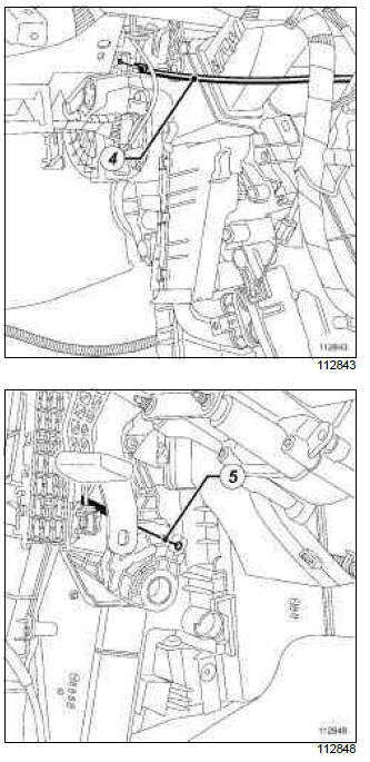 Renault Clio. Heating: List and location of components