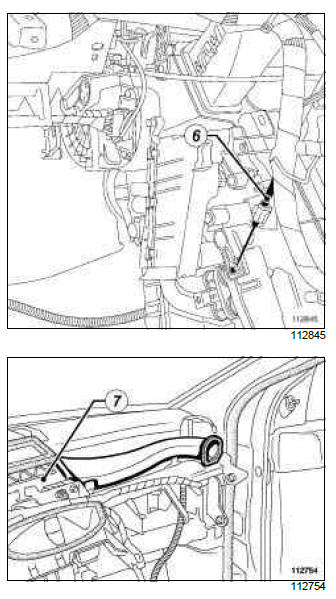 Renault Clio. Heating: List and location of components