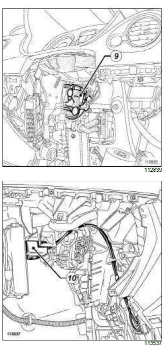 Renault Clio. Heating: List and location of components