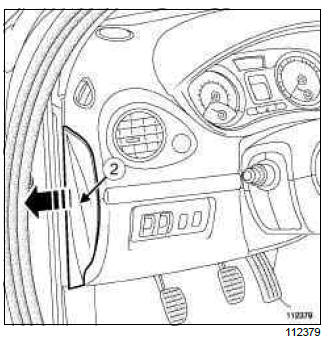 Renault Clio. Heating resistor relays: Removal - Refitting