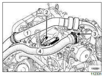 Renault Clio. High pressure pump: Removal - Refitting