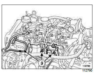 Renault Clio. High pressure pump: Removal - Refitting