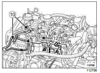 Renault Clio. High pressure pump: Removal - Refitting