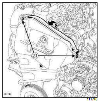 Renault Clio. High pressure pump: Removal - Refitting