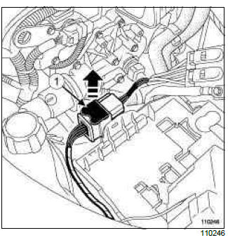 Renault Clio. Hydraulic distributor: Removal - Refitting