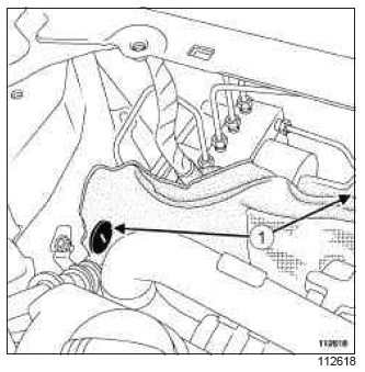 Renault Clio. Hydraulic unit - master cylinder brake pipe: Removal - Refitting