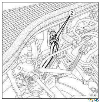 Renault Clio. Hydraulic unit - underbody union brake pipe: Removal - Refitting