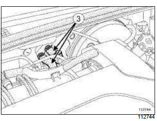 Renault Clio. Hydraulic unit - underbody union brake pipe: Removal - Refitting