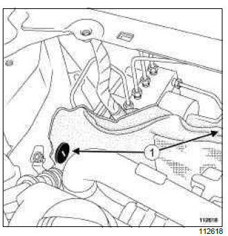 Renault Clio. Hydraulic unit without ESP: Removal - Refitting