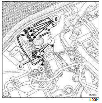 Renault Clio. Hydraulic unit without ESP: Removal - Refitting