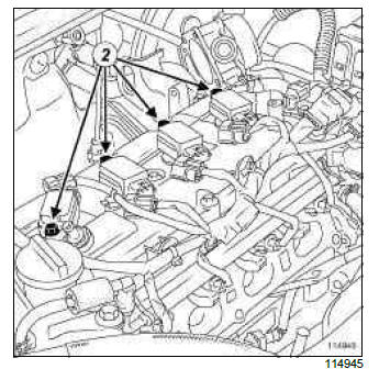 Renault Clio. Coils: Removal - Refitting