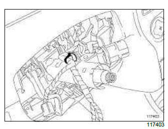 Renault Clio. Ignition switch: Removal - Refitting