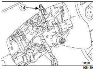 Renault Clio. Ignition switch: Removal - Refitting