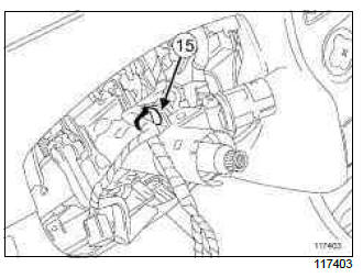 Renault Clio. Ignition switch: Removal - Refitting