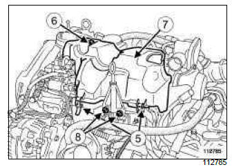 Renault Clio. Injector rail: Removal - Refitting