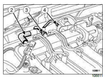 Renault Clio. Inlet distributor: Removal - Refitting