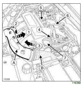 Renault Clio. Inlet distributor: Removal - Refitting