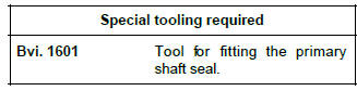 Renault Clio. Input shaft lip seal: Removal - Refitting