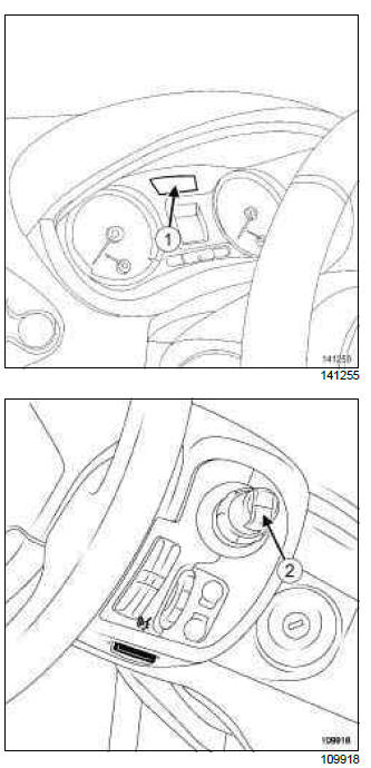 Renault Clio. Instrument panel: Before/after repair procedure