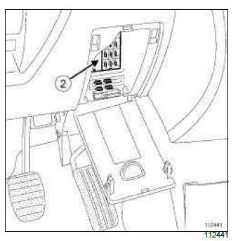 Renault Clio. Interior lighting: List and location of components