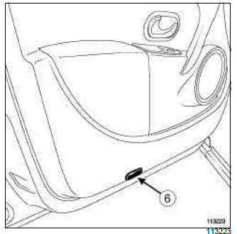 Renault Clio. Interior lighting: List and location of components