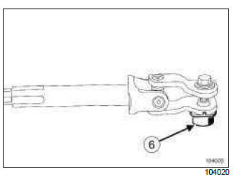 Renault Clio. Intermediate shaft: Removal - Refitting