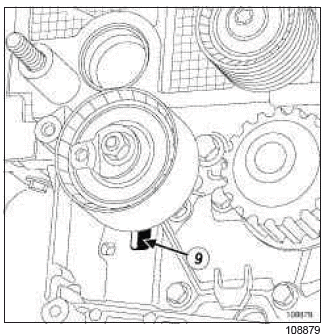 Renault Clio. Timing belt: Removal - Refitting