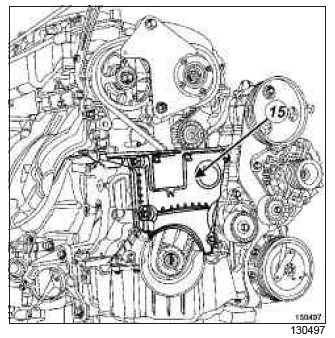 Renault Clio. Timing belt: Removal - Refitting