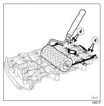 Renault Clio. Rocker cover: Removal - Refitting