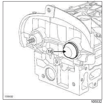 Renault Clio. Rocker cover: Removal - Refitting