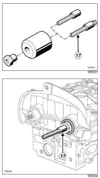 Renault Clio. Rocker cover: Removal - Refitting