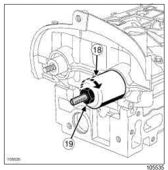 Renault Clio. Rocker cover: Removal - Refitting