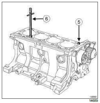 Renault Clio. Cylinder head: Removal - Refitting