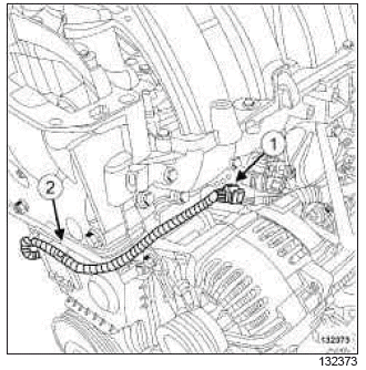 Renault Clio. Timing belt: Removal - Refitting