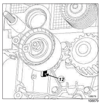 Renault Clio. Timing belt: Removal - Refitting