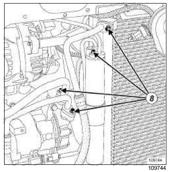 Renault Clio. Engine - gearbox assembly: Removal - Refitting