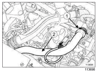 Renault Clio. Rocker cover: Removal - Refitting