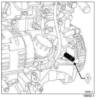 Renault Clio. Timing belt: Removal - Refitting