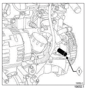 Renault Clio. Timing belt: Removal - Refitting