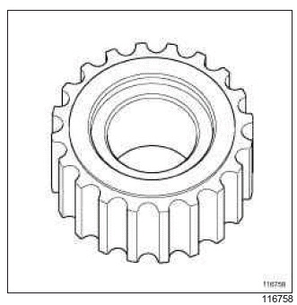 Renault Clio. Timing belt: Removal - Refitting